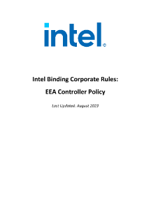 인텔® EEA 의무적 개인정보 기업 규칙